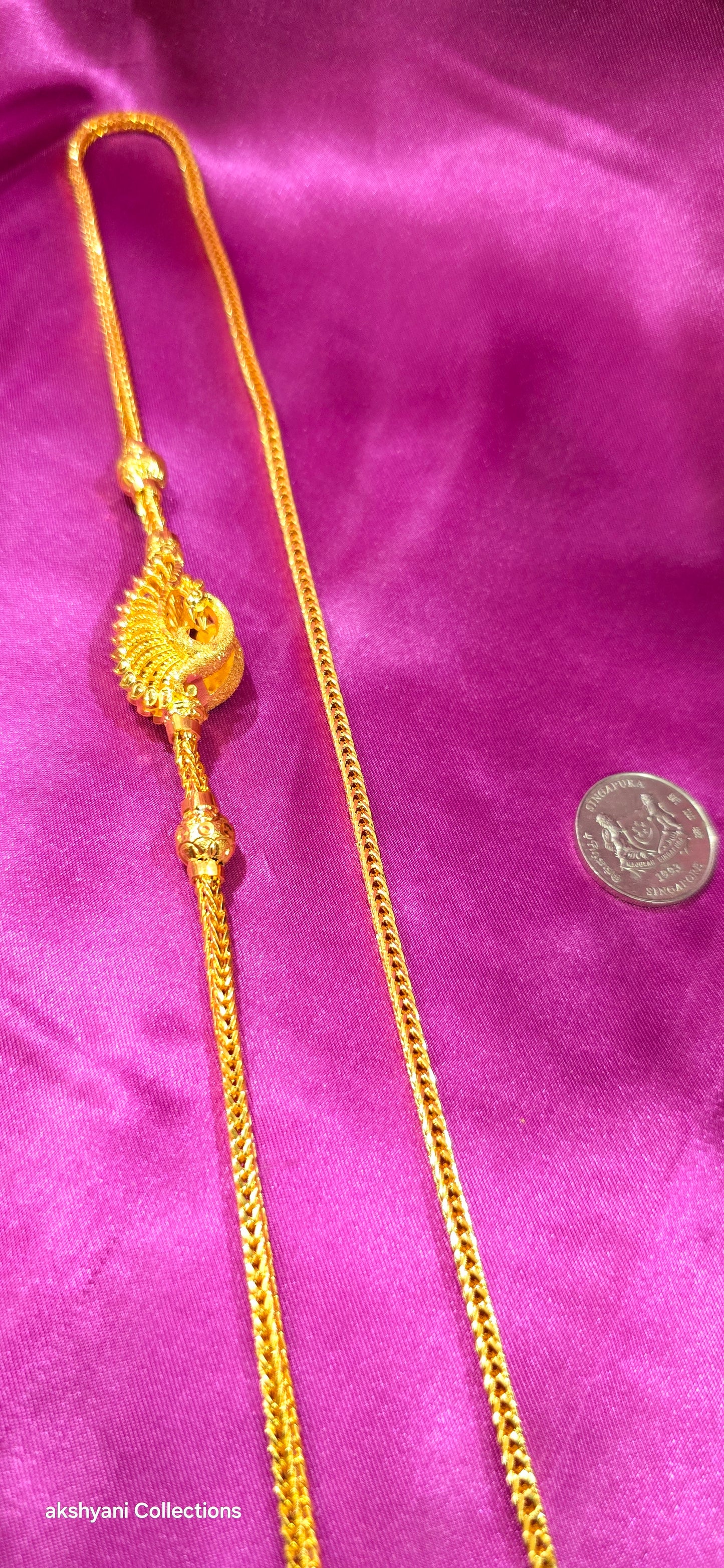 Codec665r ( 4 pawn) thickness thalikodi . Daily wear. Not 916 gold. Box type