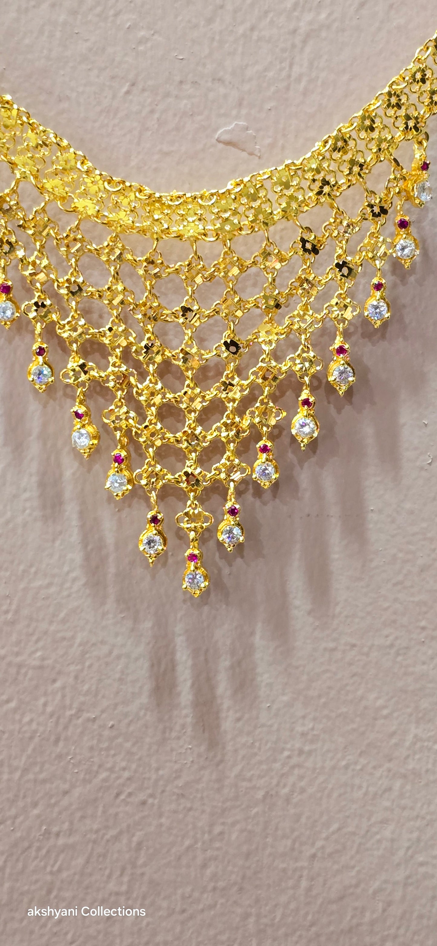 Choker set. Not 916 gold. Length up to 18 inches ( adjustable rings)