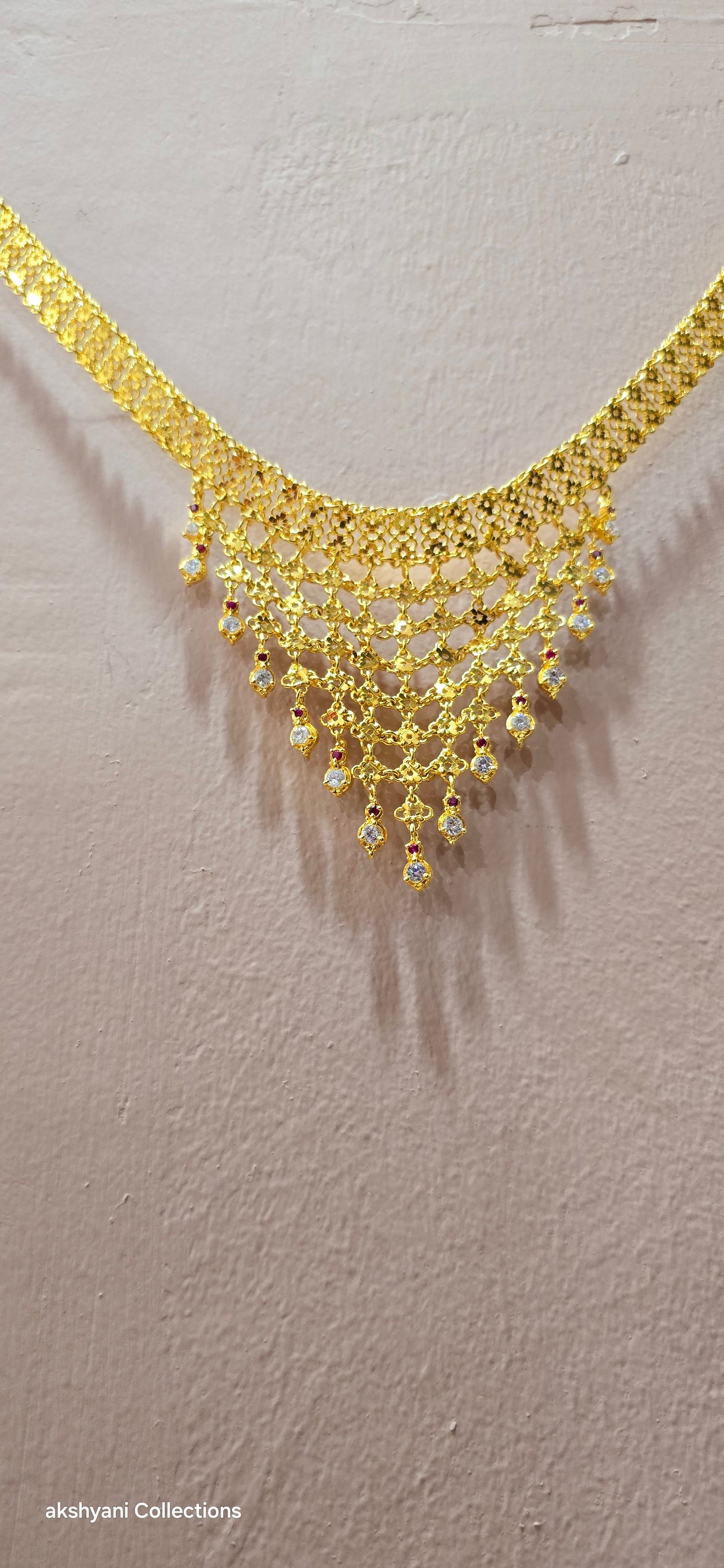 Choker set. Not 916 gold. Length up to 18 inches ( adjustable rings)