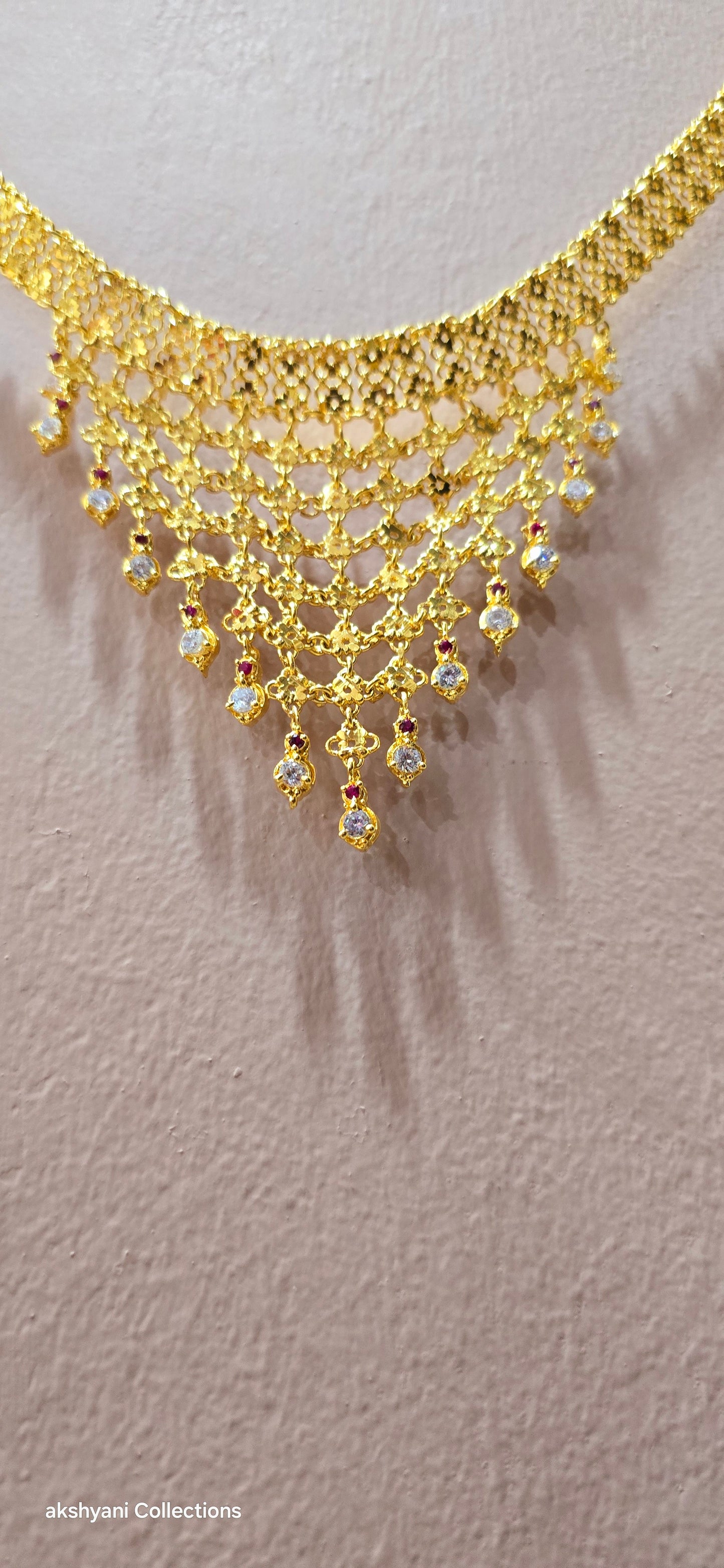 Choker set. Not 916 gold. Length up to 18 inches ( adjustable rings)