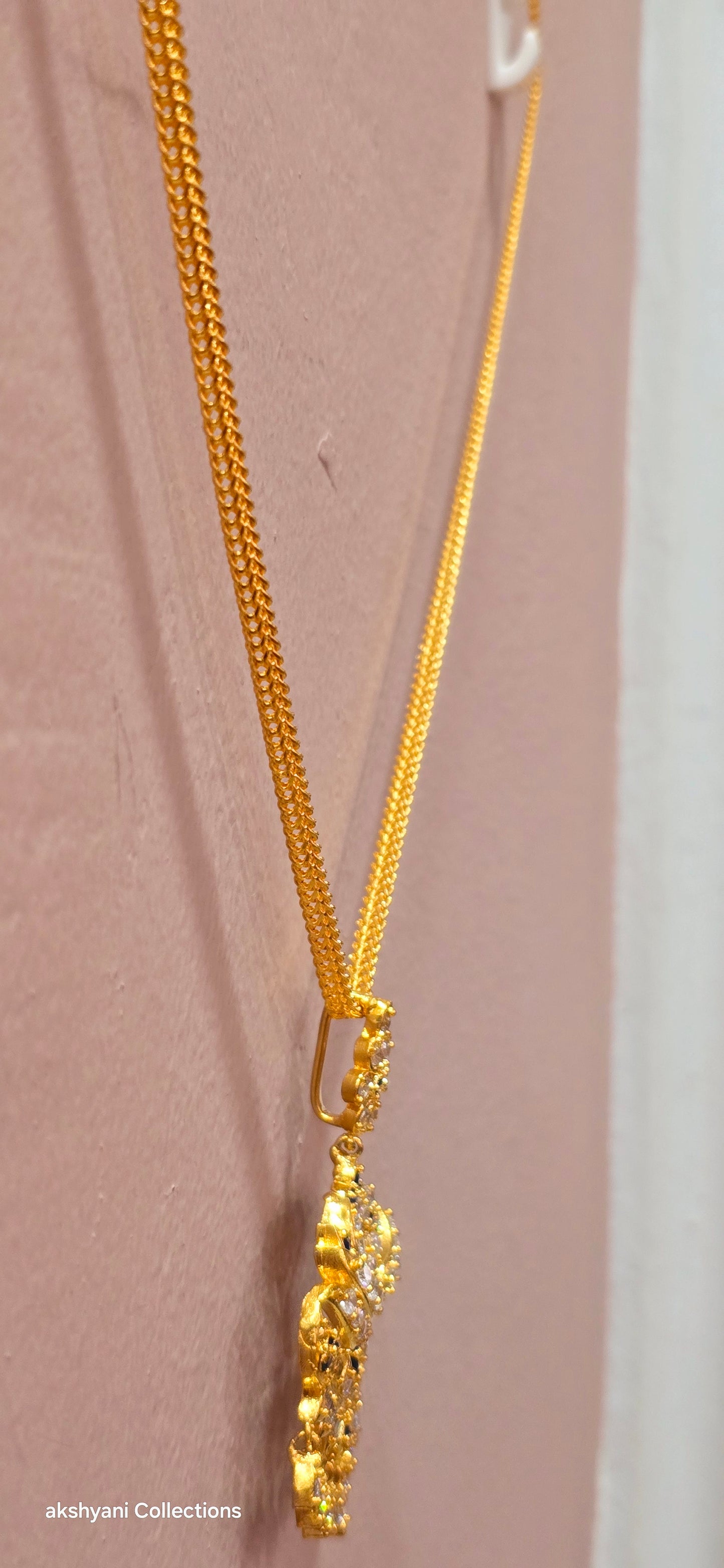 Peacock aatil with chain. NOT 916 GOLD .