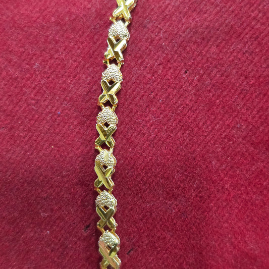 Daily wear 17 inches star cut chain .Not 916 gold. Code 991