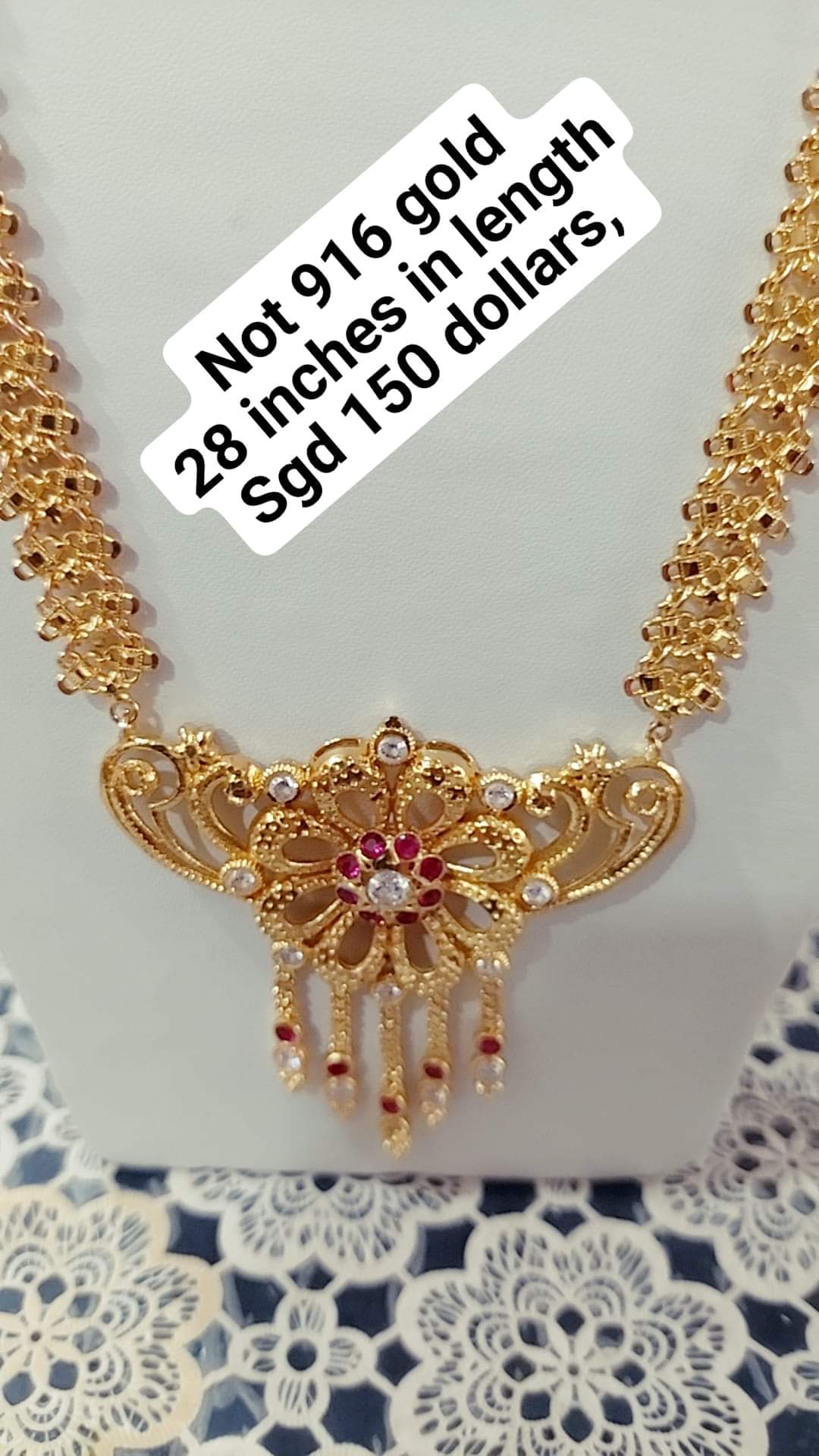 Flower maalai not 916 gold