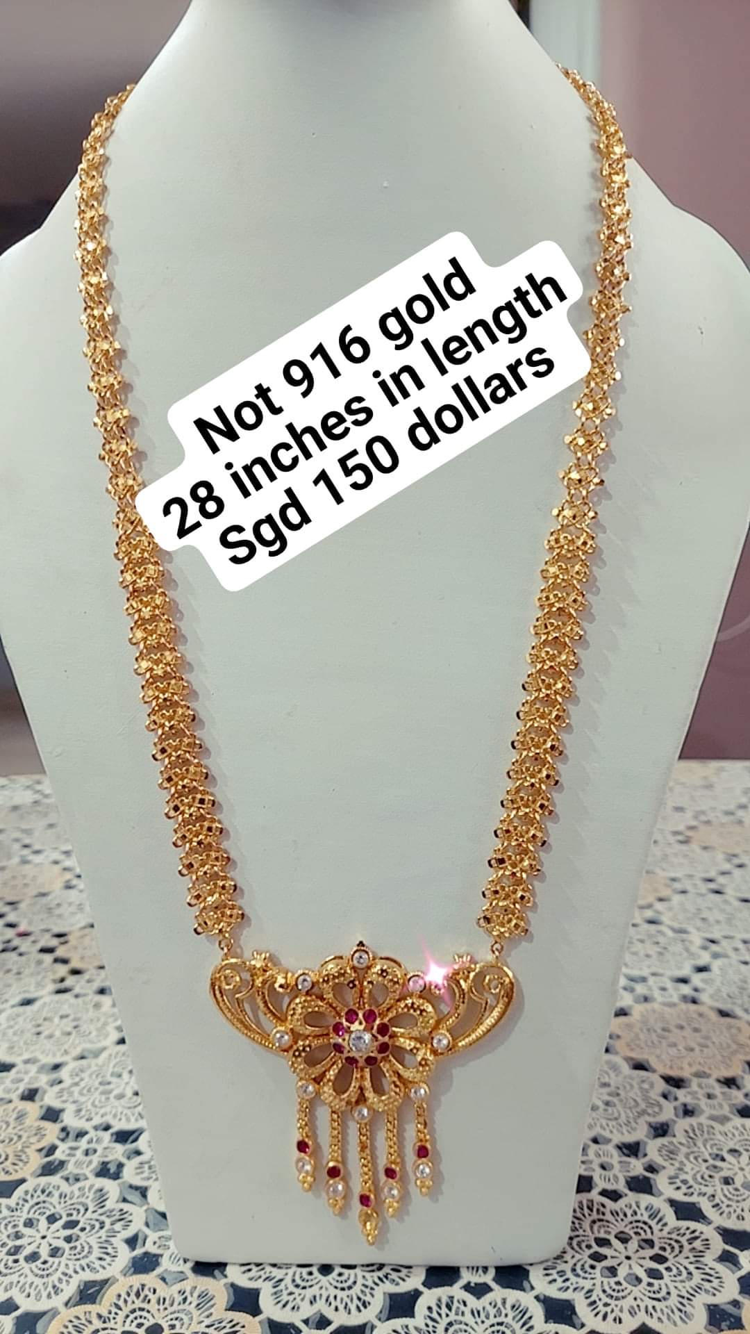 Flower maalai not 916 gold