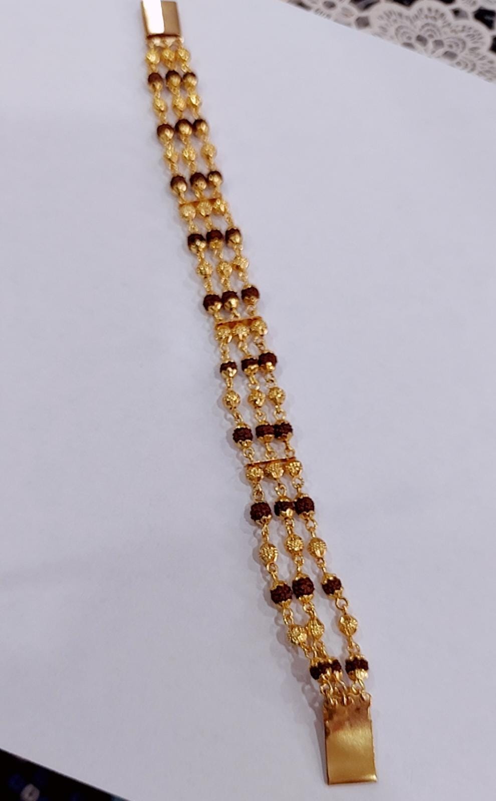Faux rudharksha bracelet