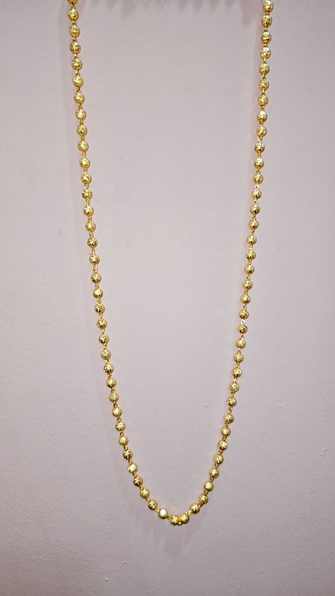 30 inches cz,cut ball chain