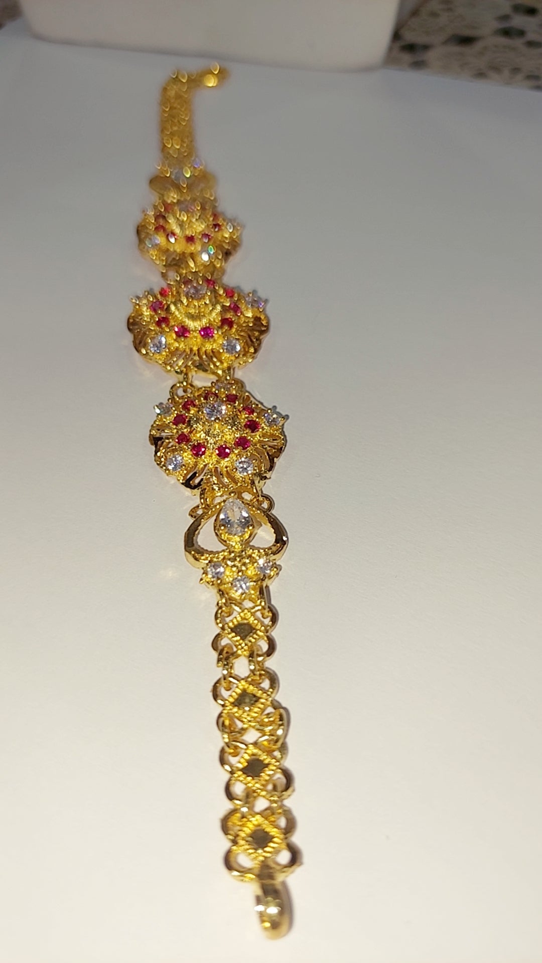 Bracelet not 916 gold bulat design