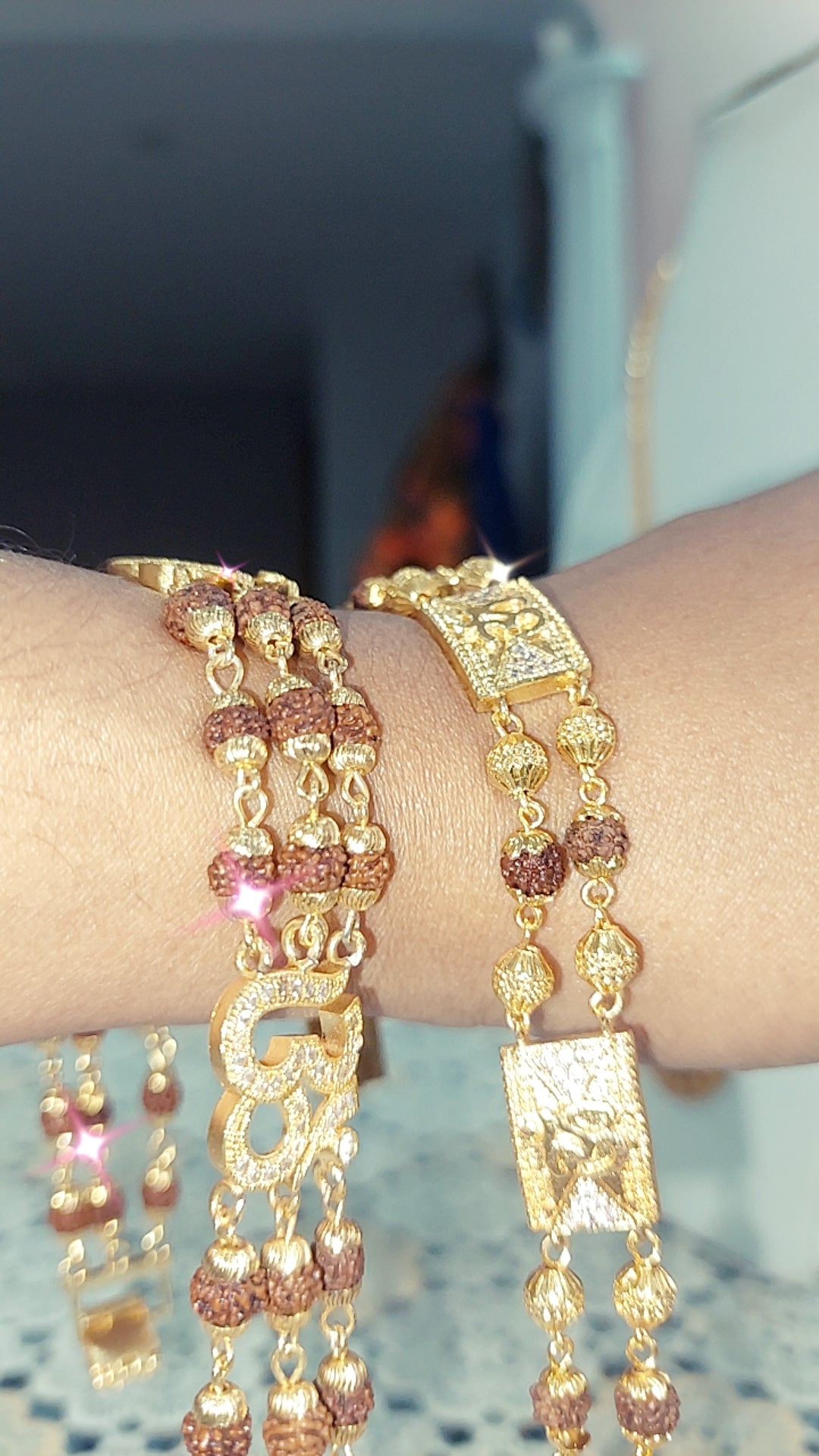 Faux rudharksha bracelet
