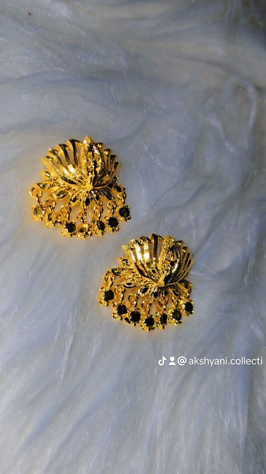Lotus earrings. Not 916 gold.