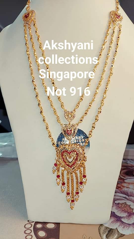 Love heart maalai 3 layer ( not 916 )