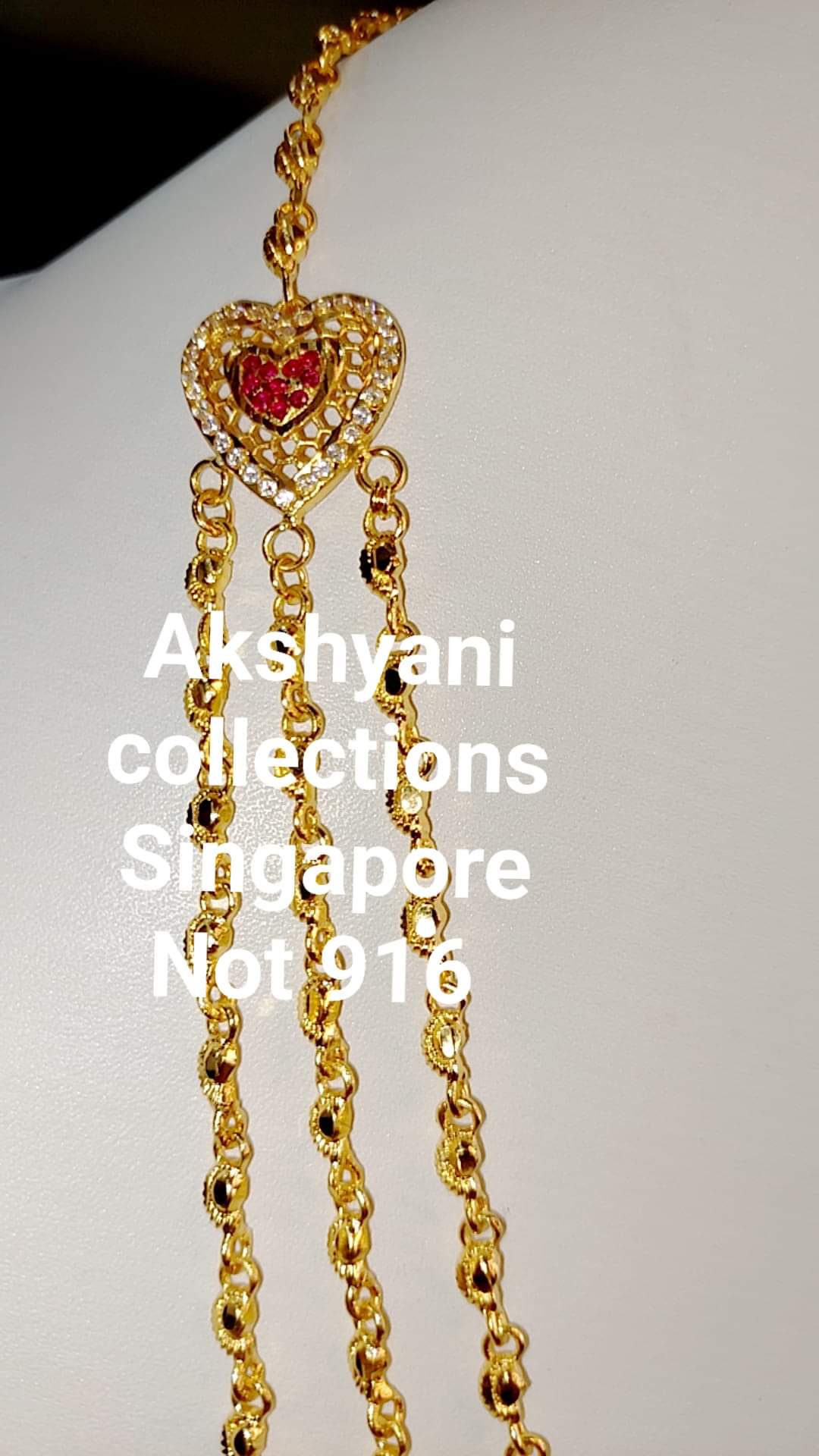 Love heart maalai 3 layer ( not 916 )