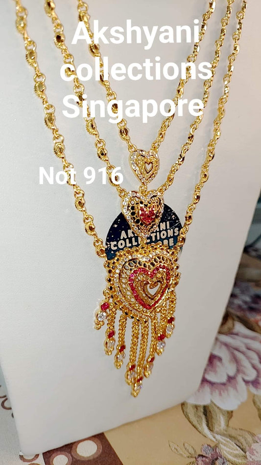 Love heart maalai 3 layer ( not 916 )