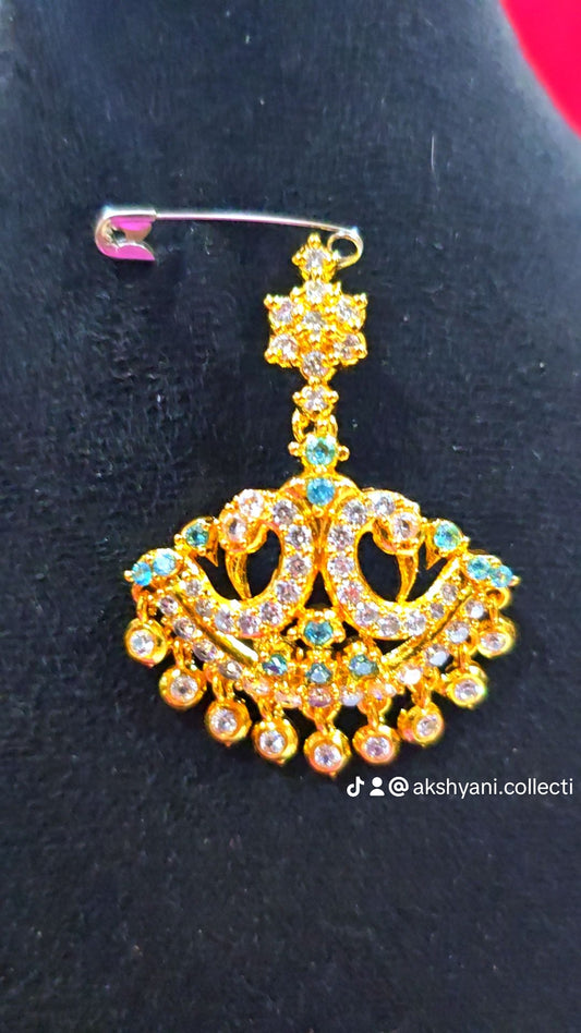 Peacock aqua blue aatil.Not 916 gold. Code 776