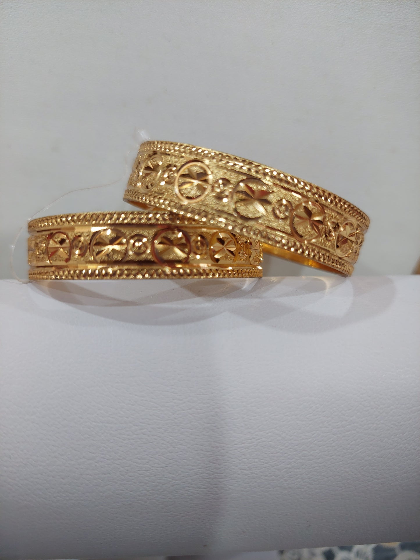 1.62 inches circumference code 778g baby size, ( 1 pair of bangles) not 916 gold