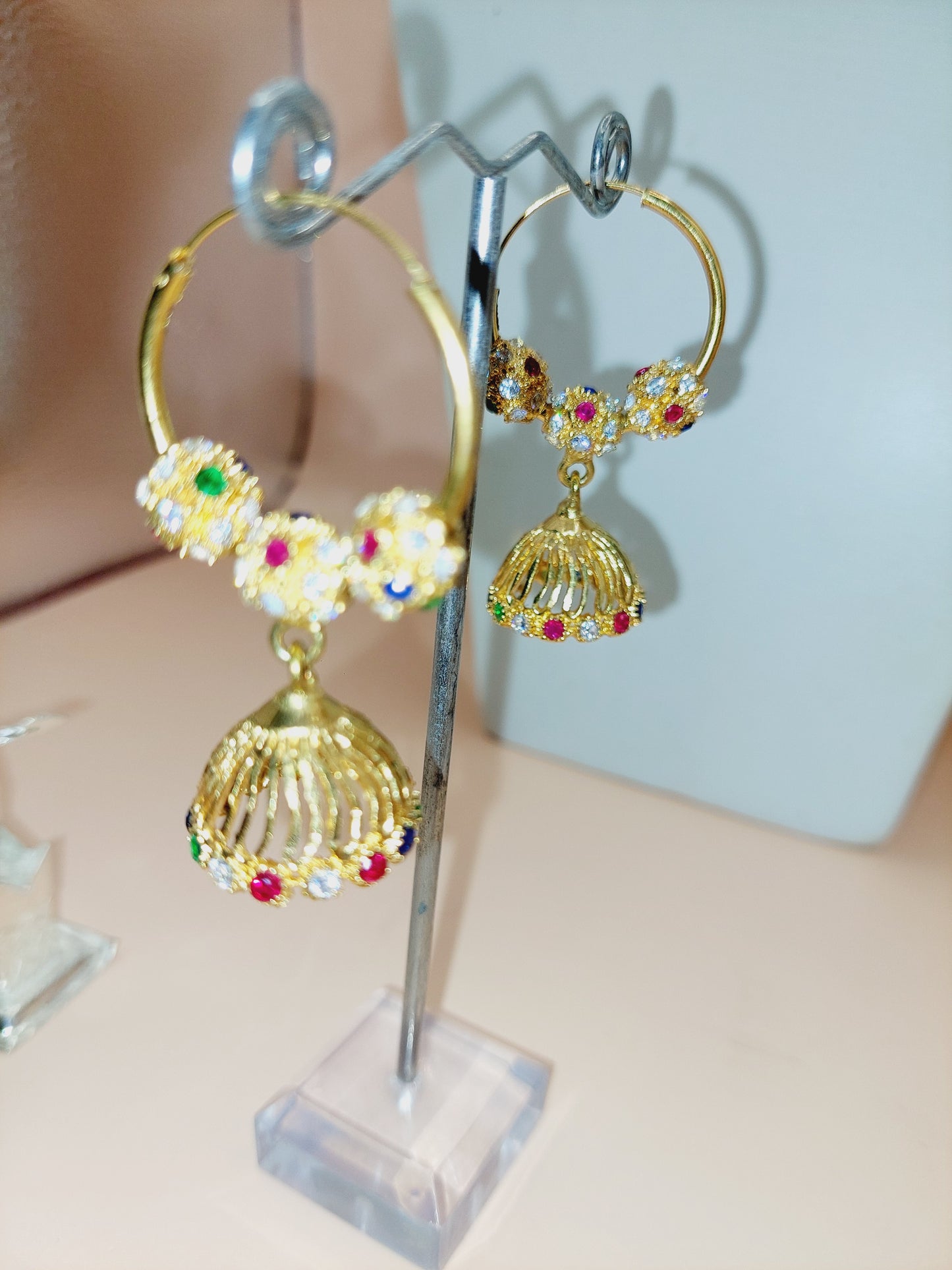 Loop earrings not 916 gold. Code 776