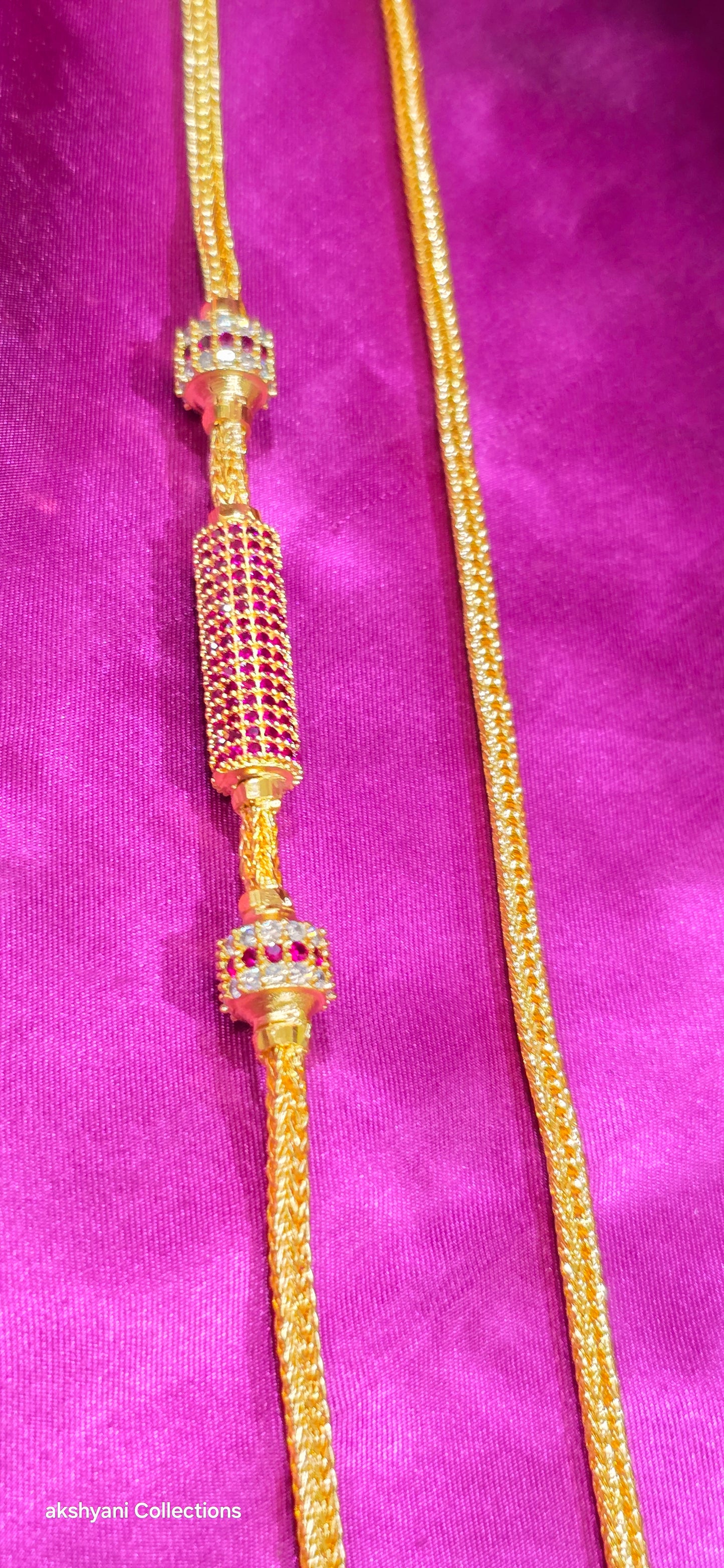 Ruby red function wear thalikodi .Not 916 gold