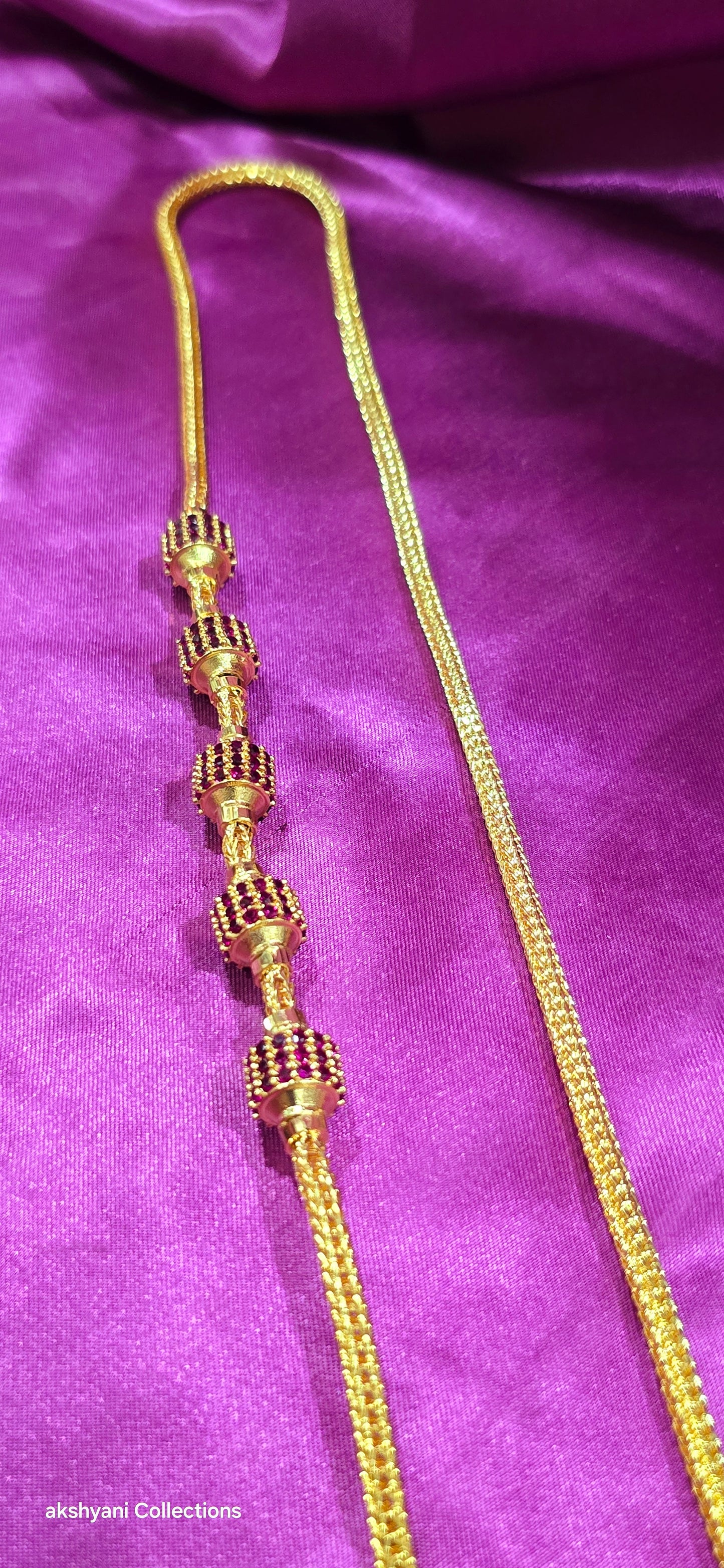 Ruby red function wear thalikodi .Not 916 gold