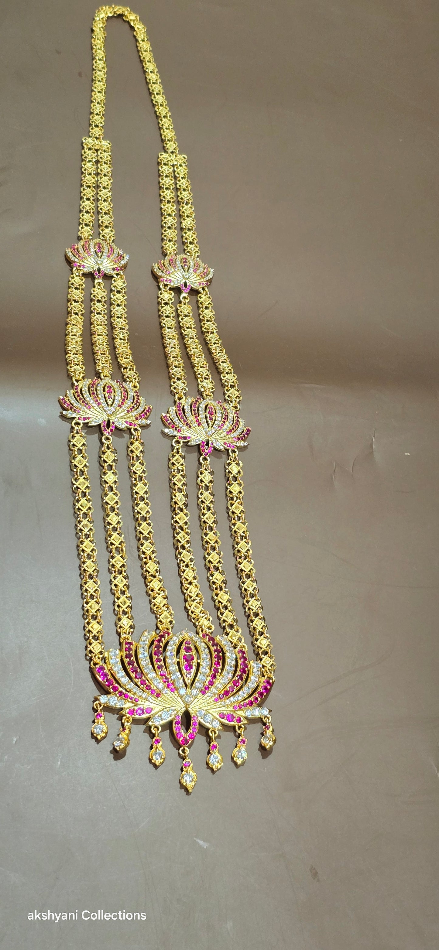 3 layer lotus maalai.  NOT 916 GOLD. CODE 667