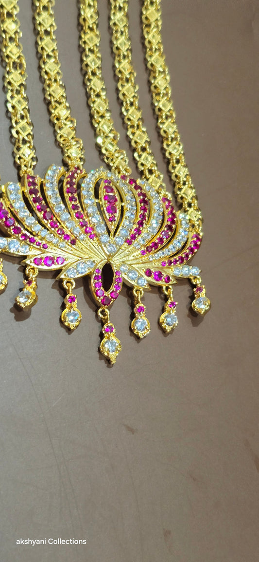 3 layer lotus maalai.  NOT 916 GOLD. CODE 667