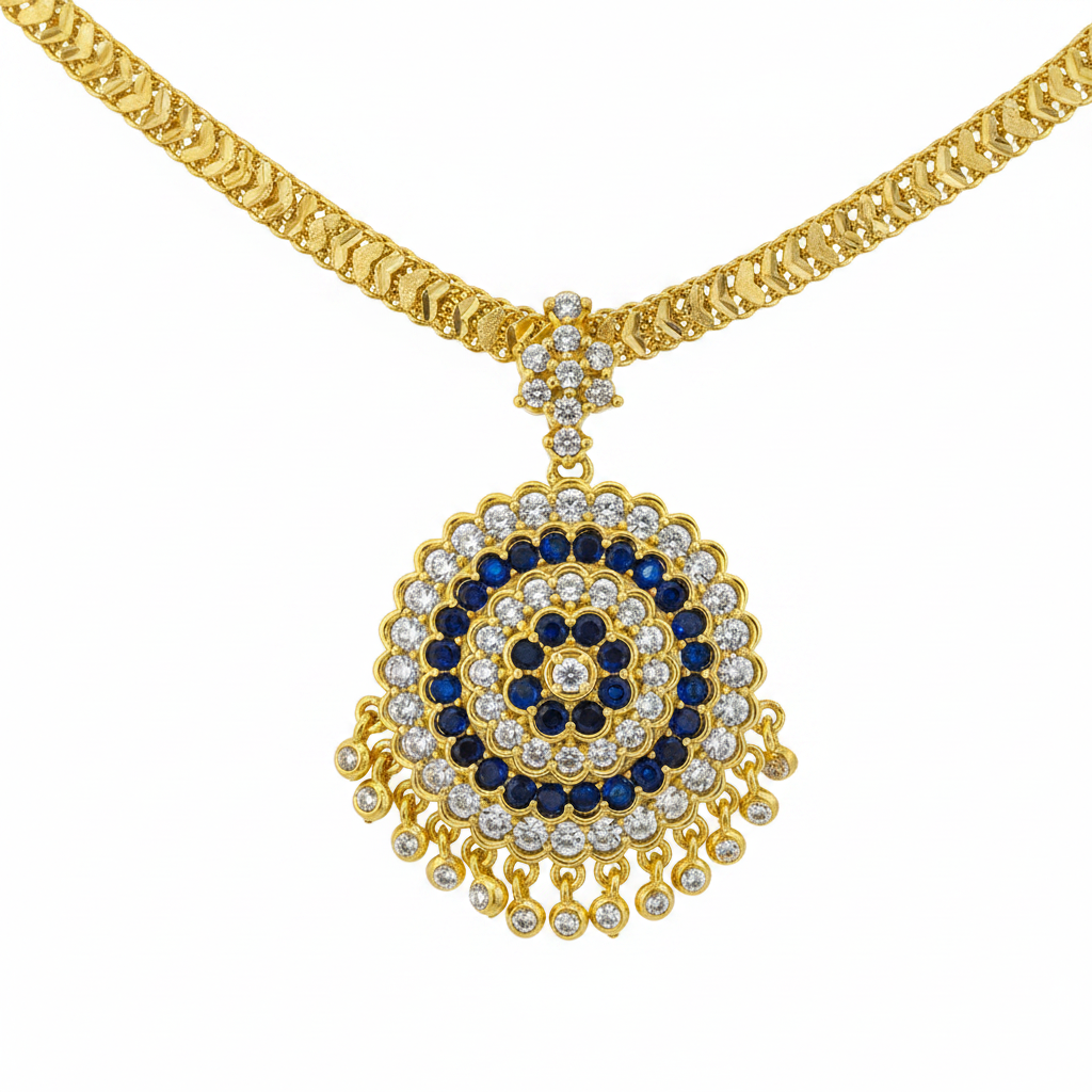 Removable aatil locket with diamond cut chain. Not 916 gold