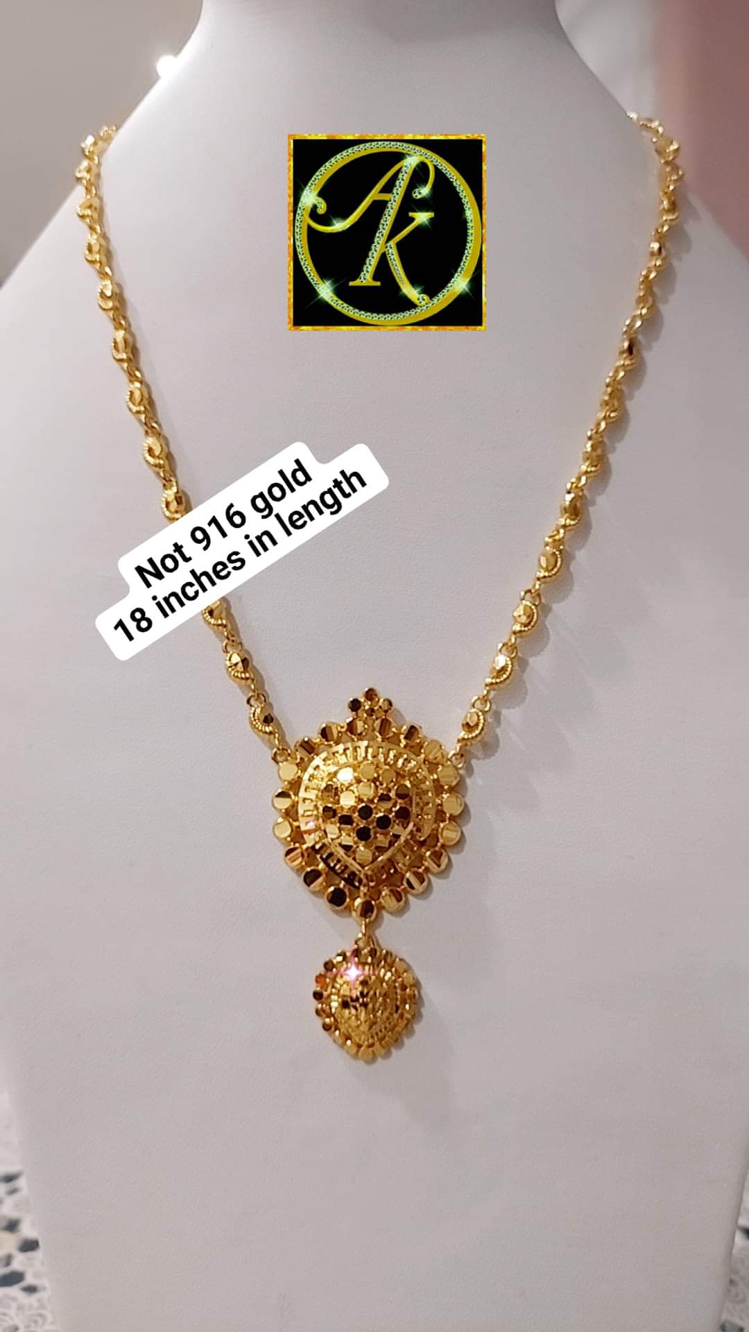 Love heart with paruppu chain