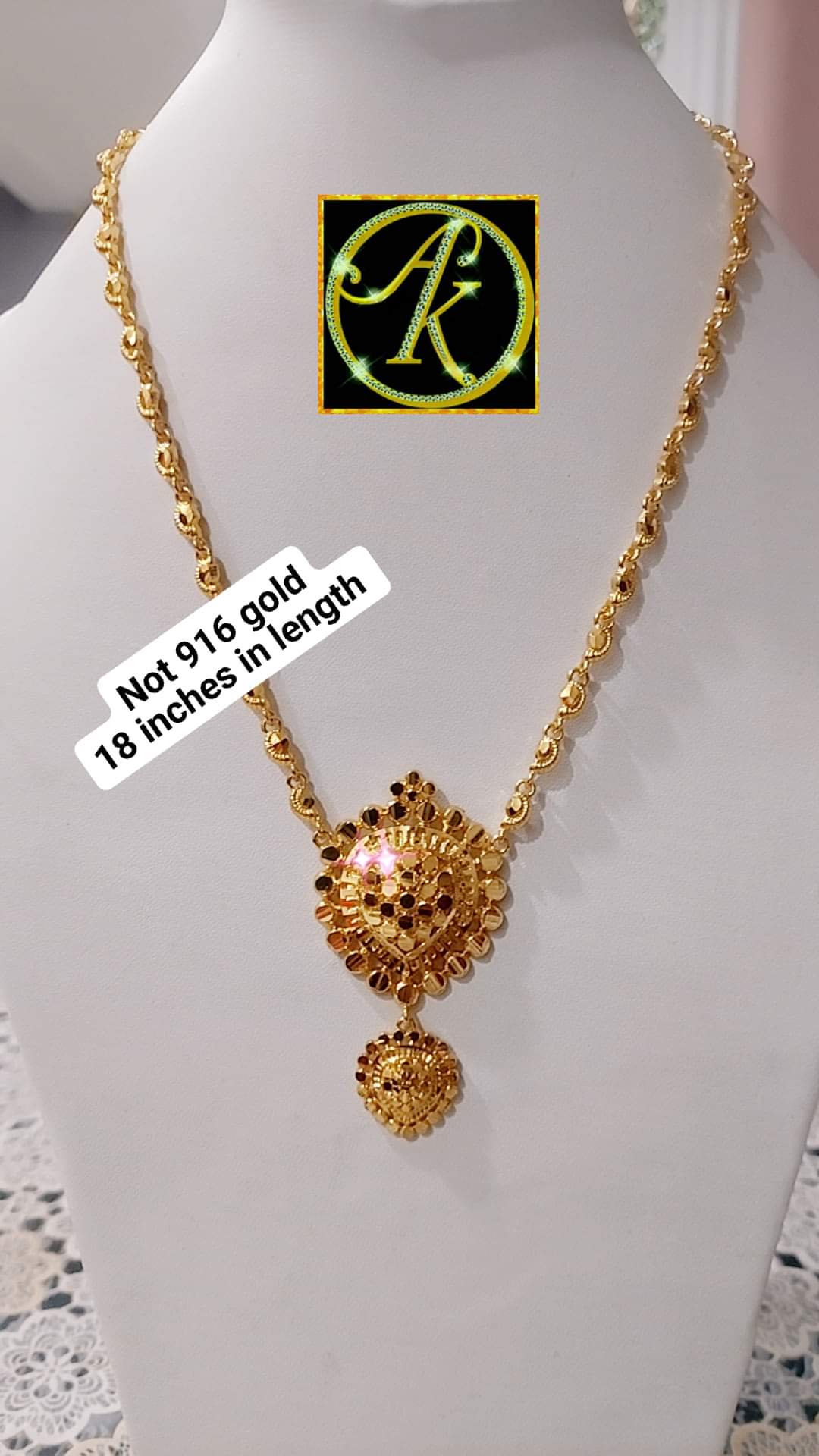 Love heart with paruppu chain