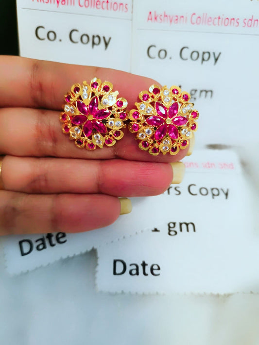 RUBY CUT EARRINGS