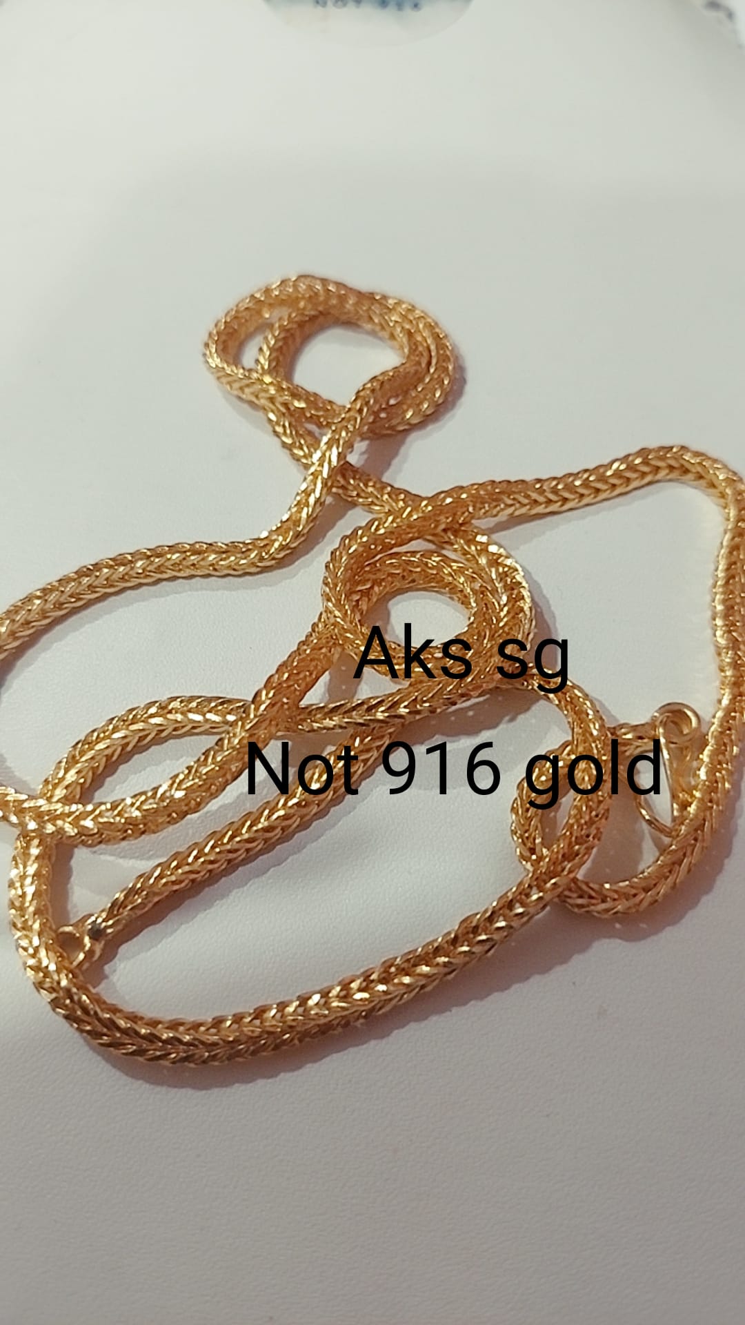 30 inches box spiral chain( not 916 gold)code 754