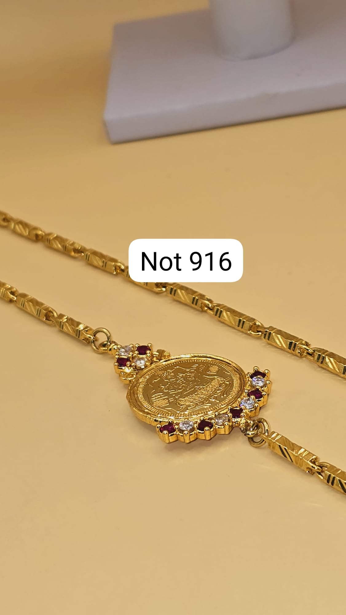 Function wear mahalakshimi mugappu chain not 916 gold