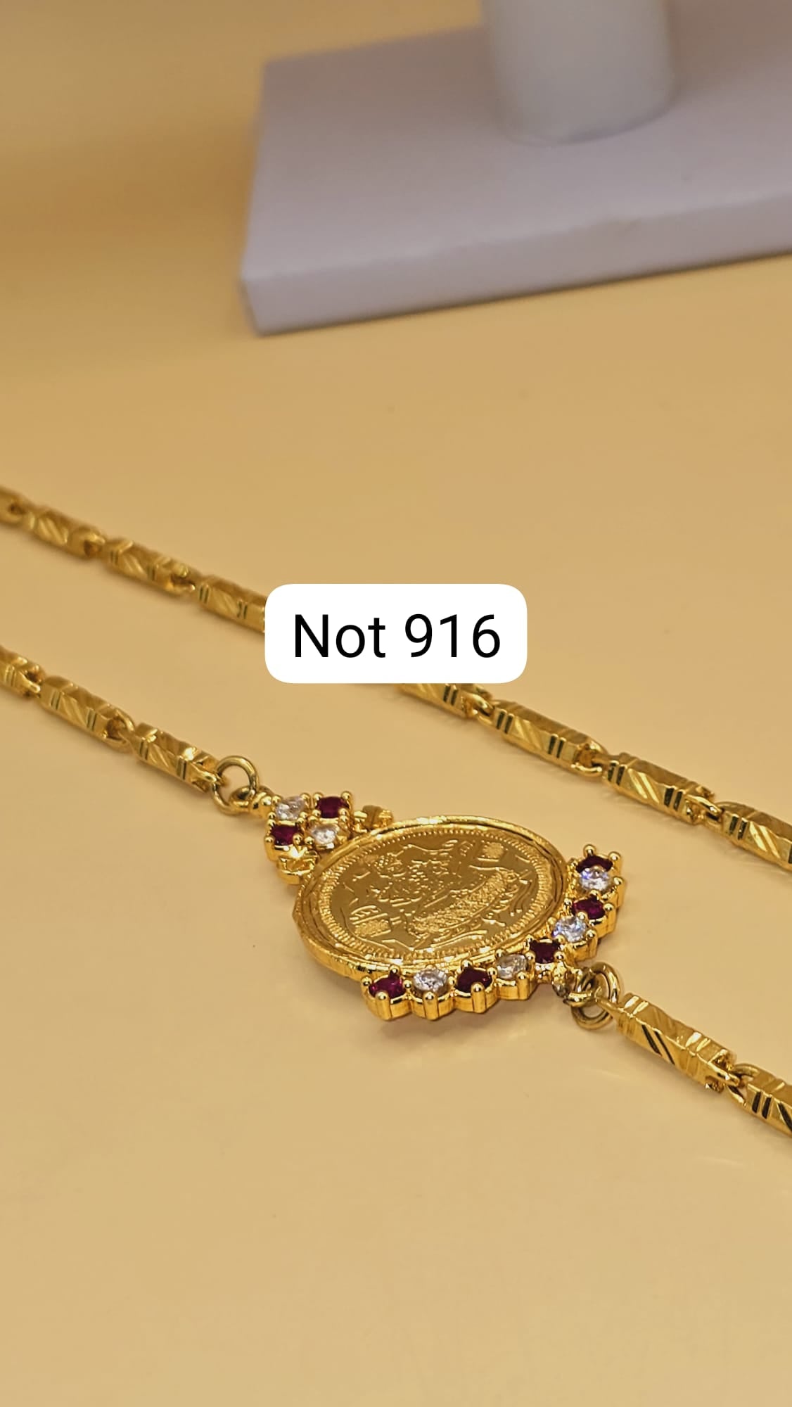 Function wear mahalakshimi mugappu chain not 916 gold