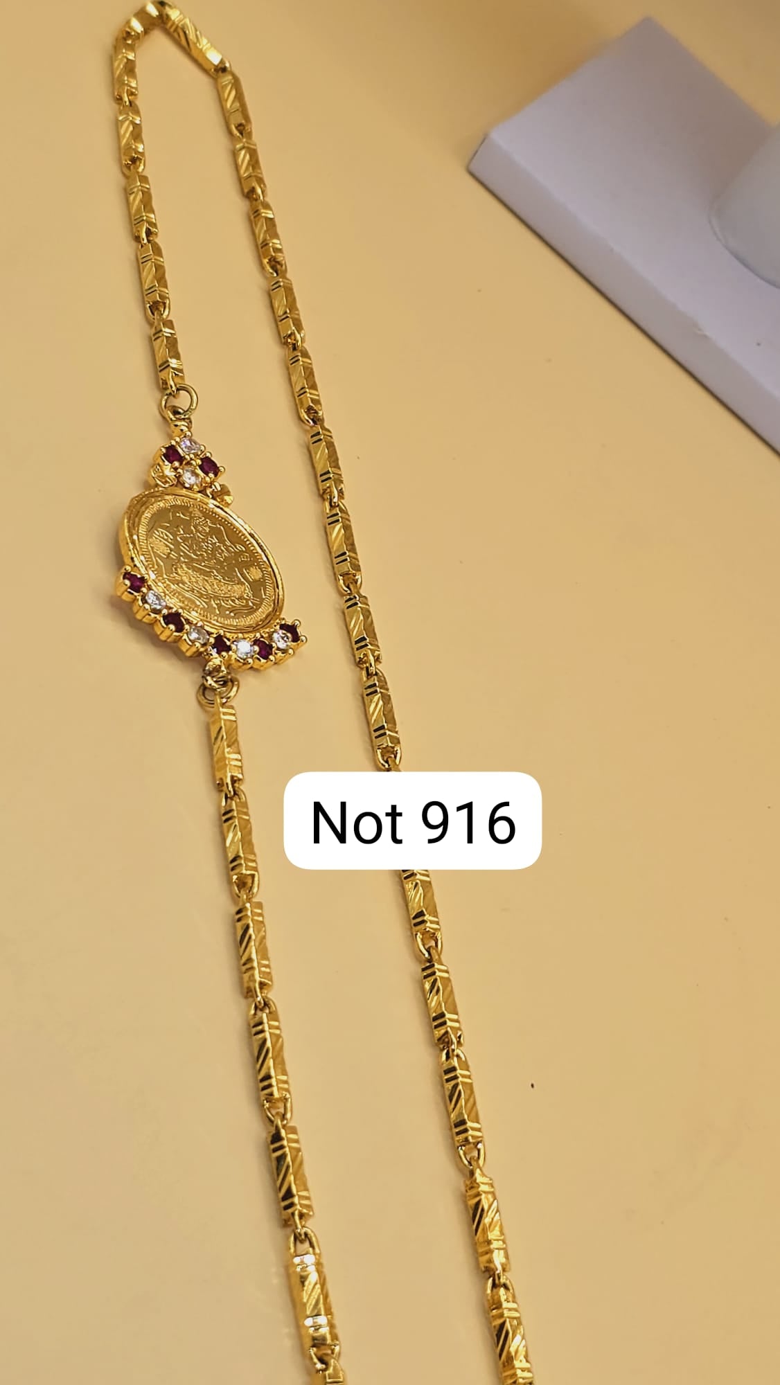 Function wear mahalakshimi mugappu chain not 916 gold