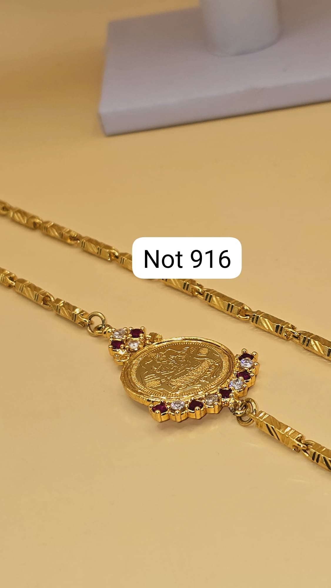 Function wear mahalakshimi mugappu chain not 916 gold