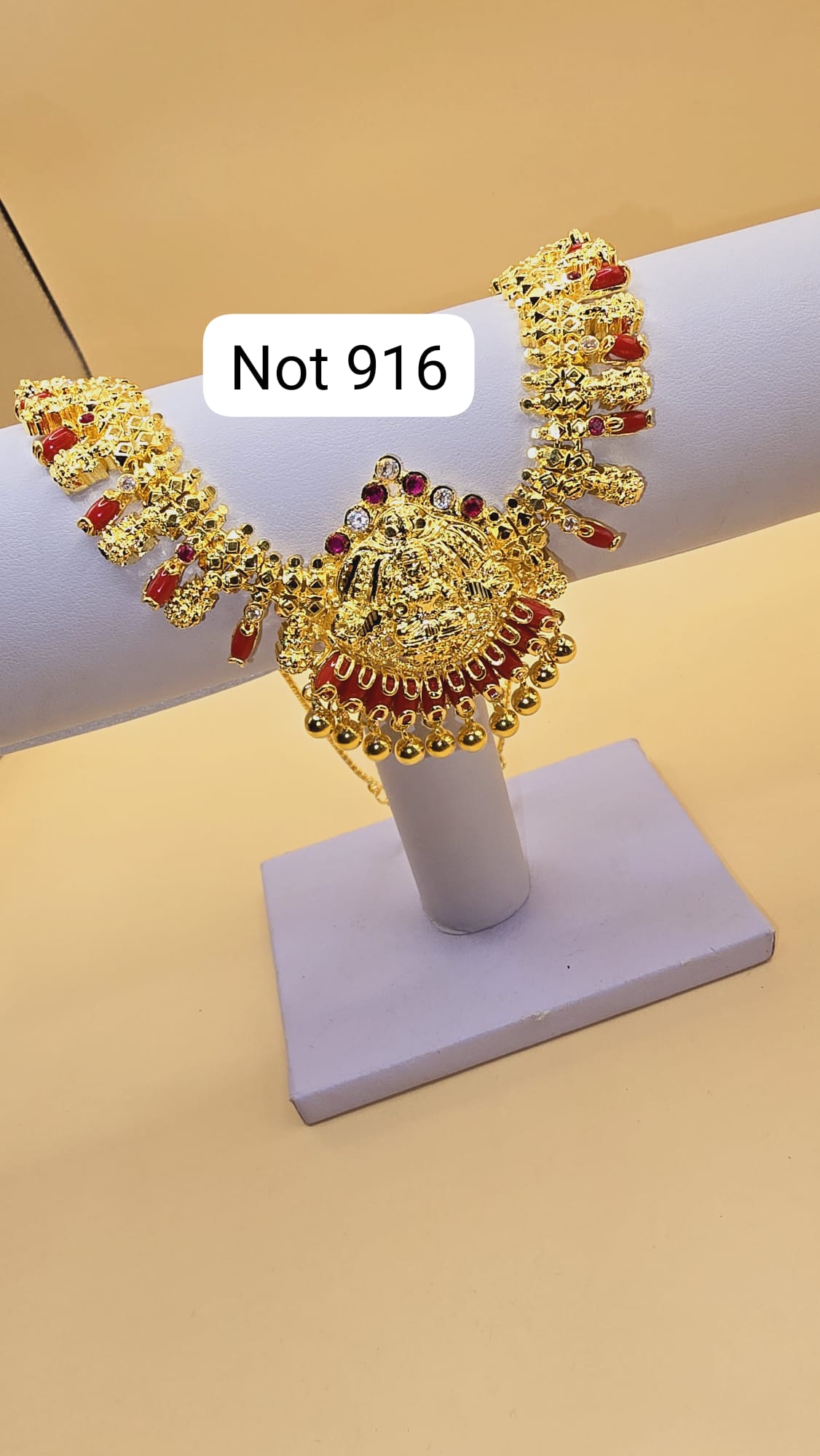 Pavalam Mahalakshimi necklace not 916 gold.