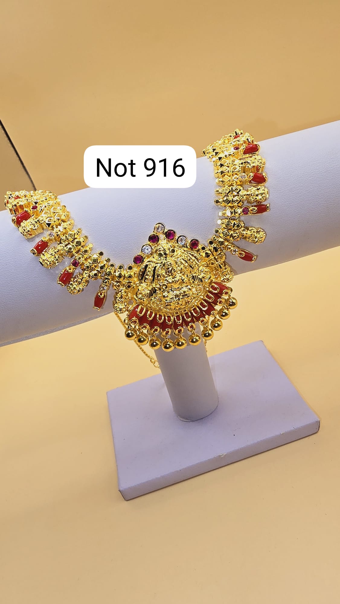 Pavalam Mahalakshimi necklace not 916 gold.