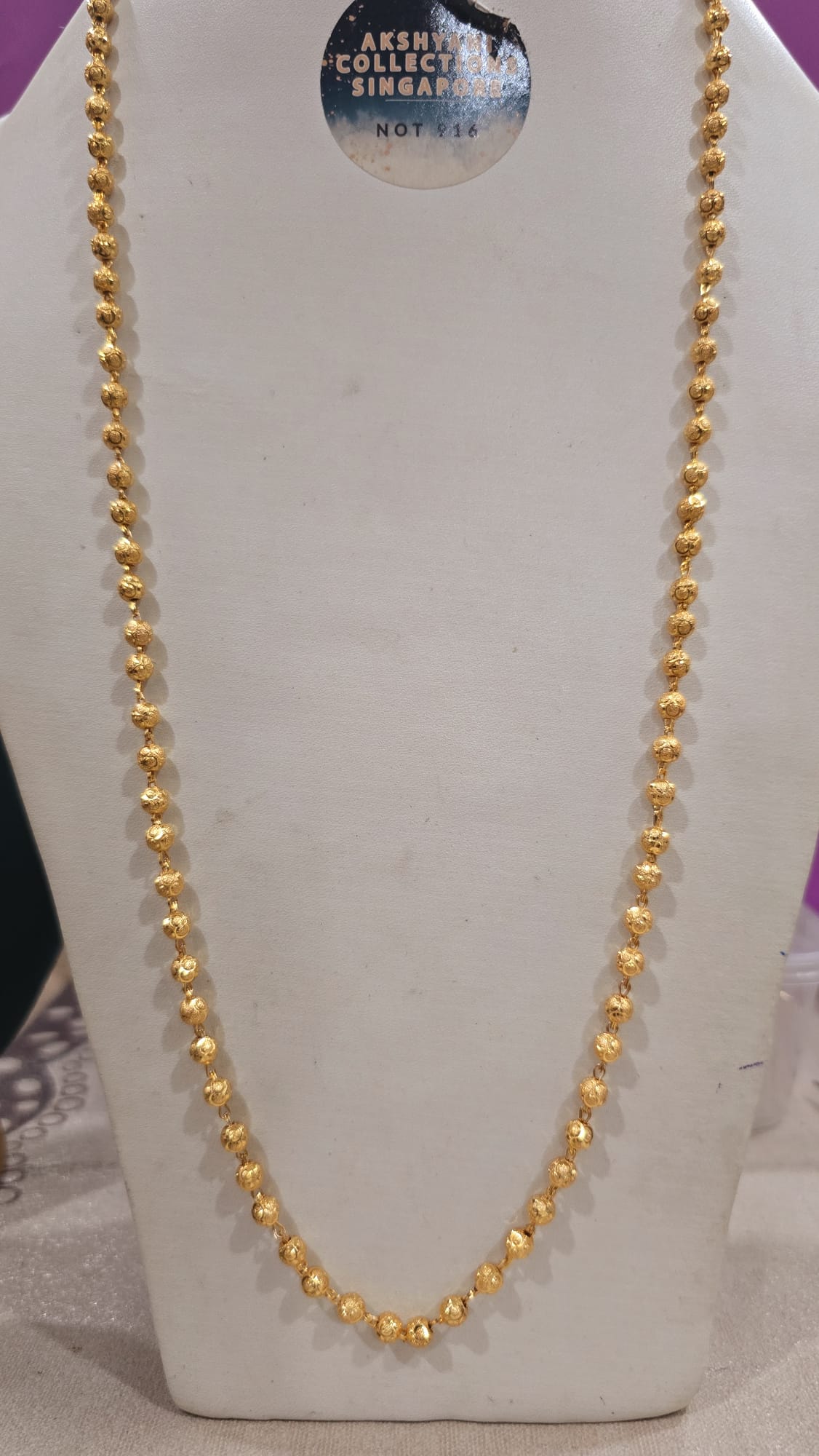 30 inches cz,cut ball chain