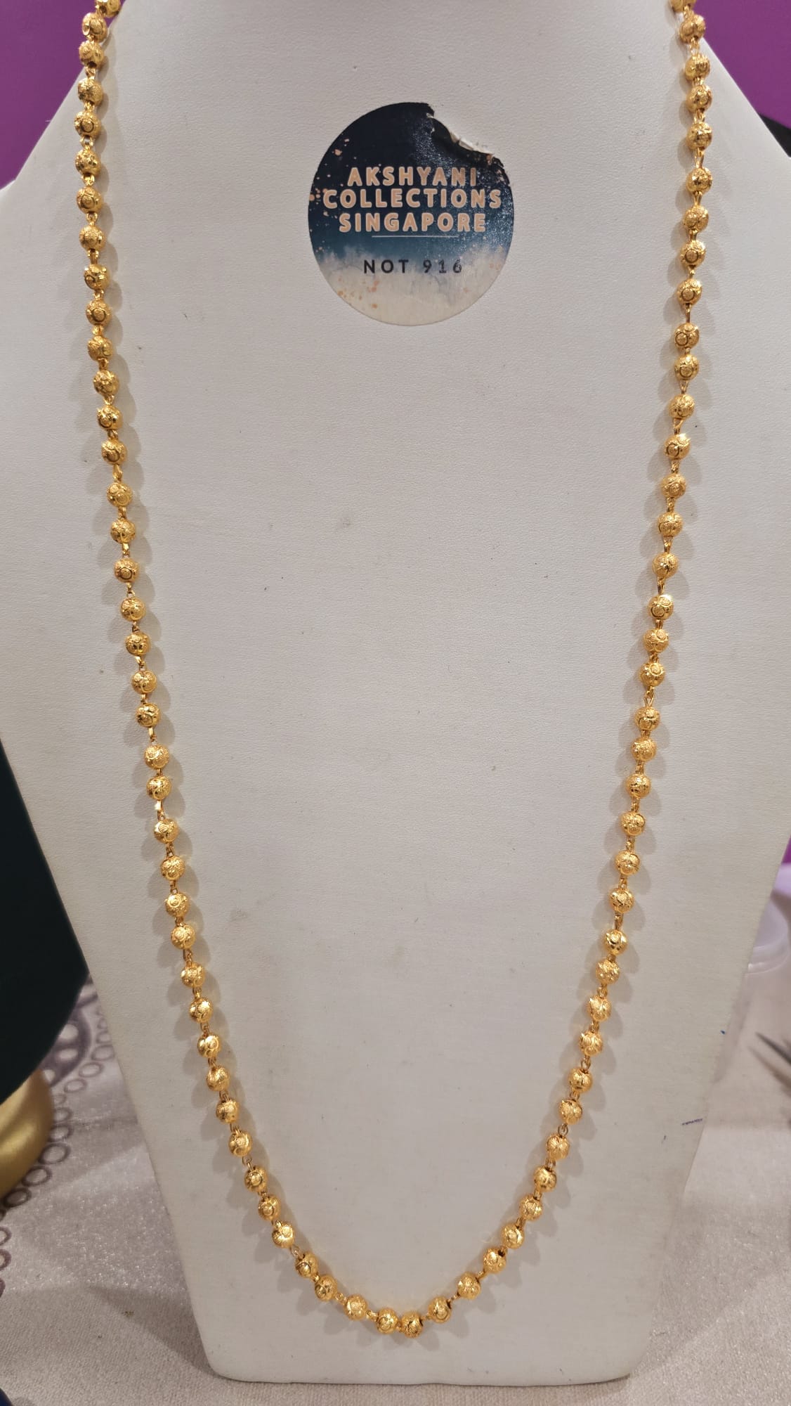 30 inches cz,cut ball chain