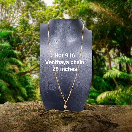 Venthaya chain not 916 gold