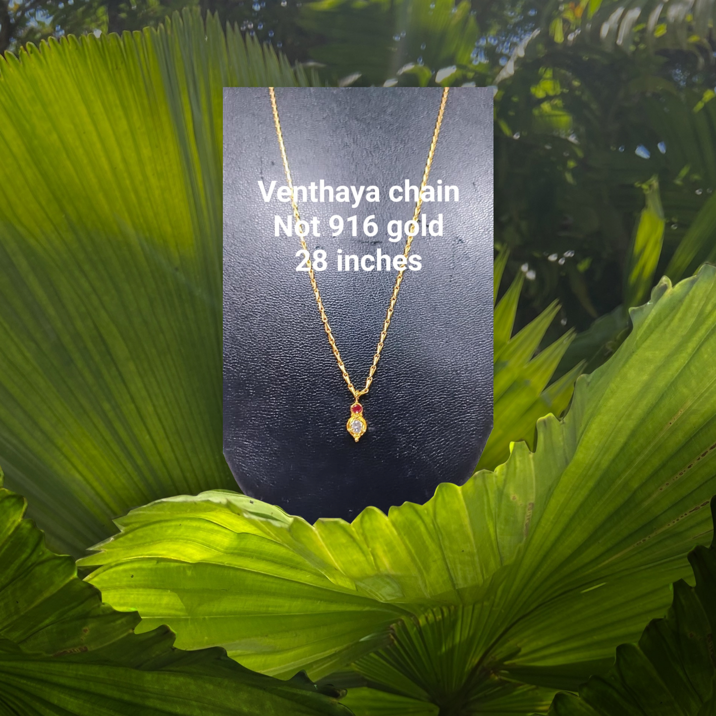 Venthaya chain not 916 gold