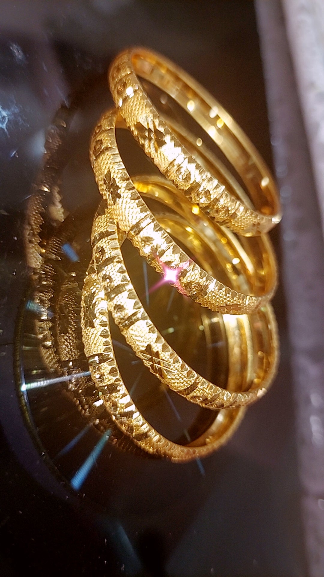 Kids bangles size updated in picture not 916 gold ( 1 pair)b665