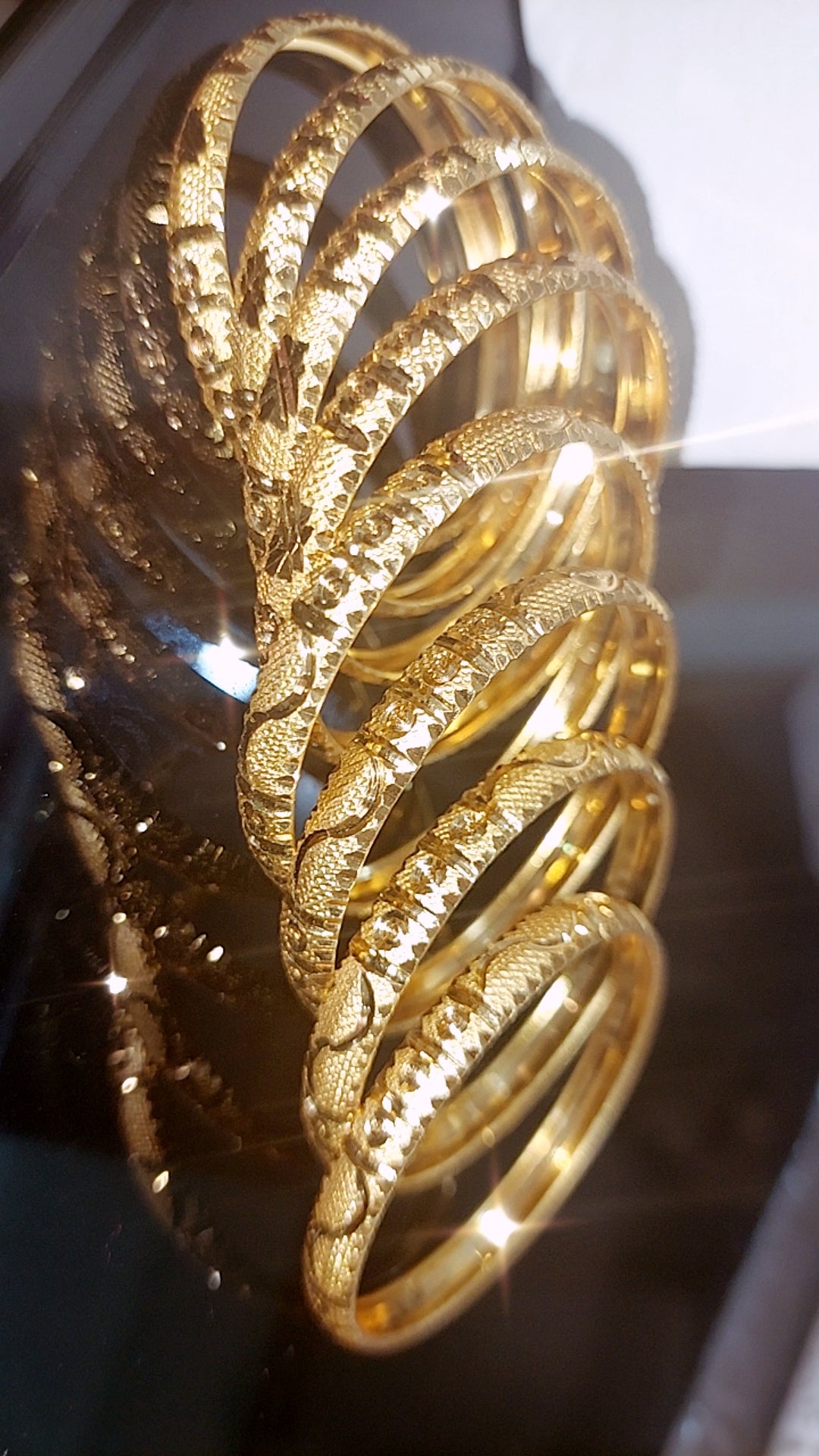 Kids bangles size updated in picture not 916 gold ( 1 pair)b665