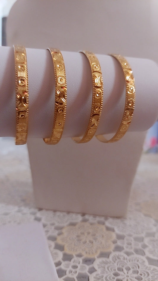 D78 4 piece bangles not 916 gold