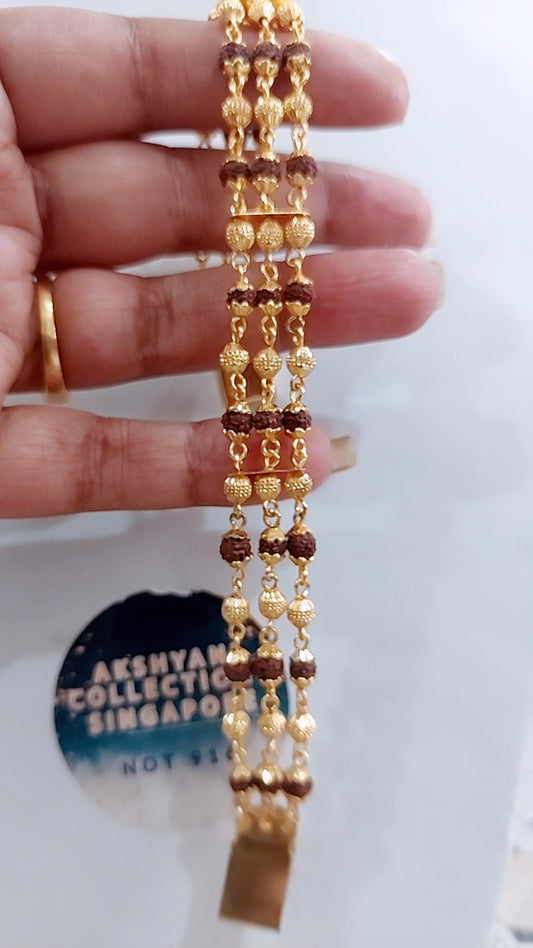 Faux rudharksha bracelet