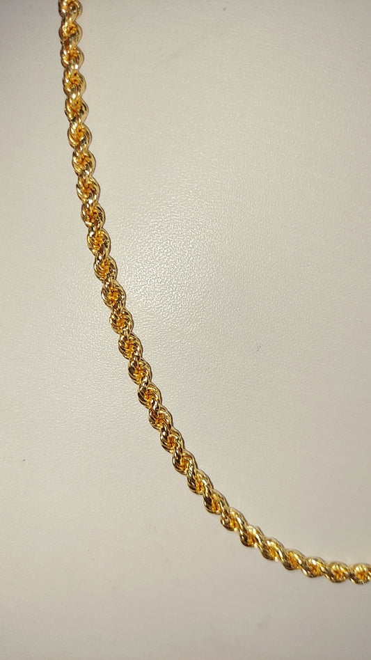 22 inches solid rope chain