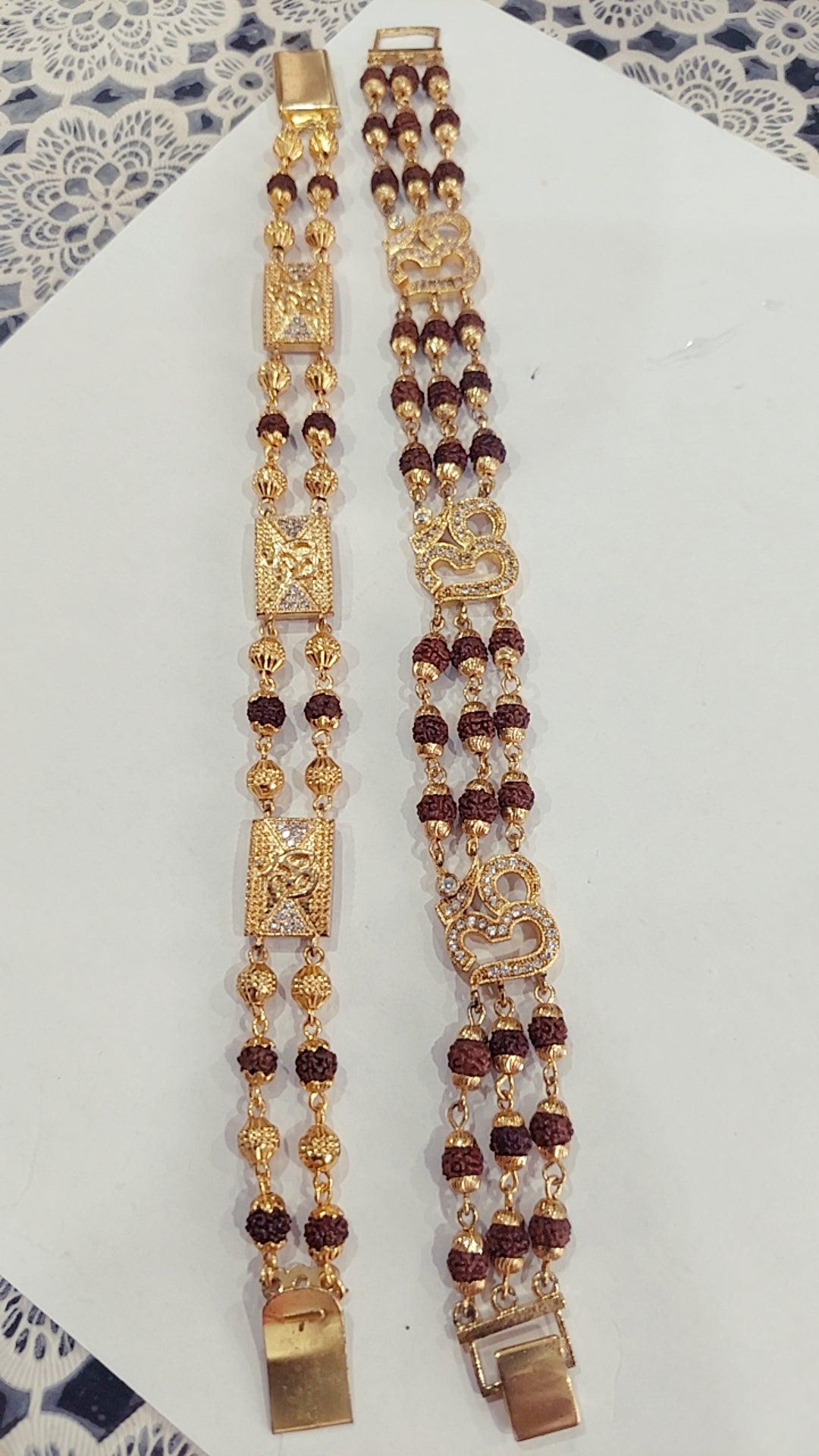 Faux rudharksha bracelet