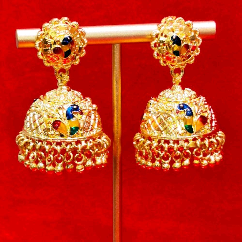 S2 meenakari jhumuki. Function wear type of jewellery. Not 916 gold