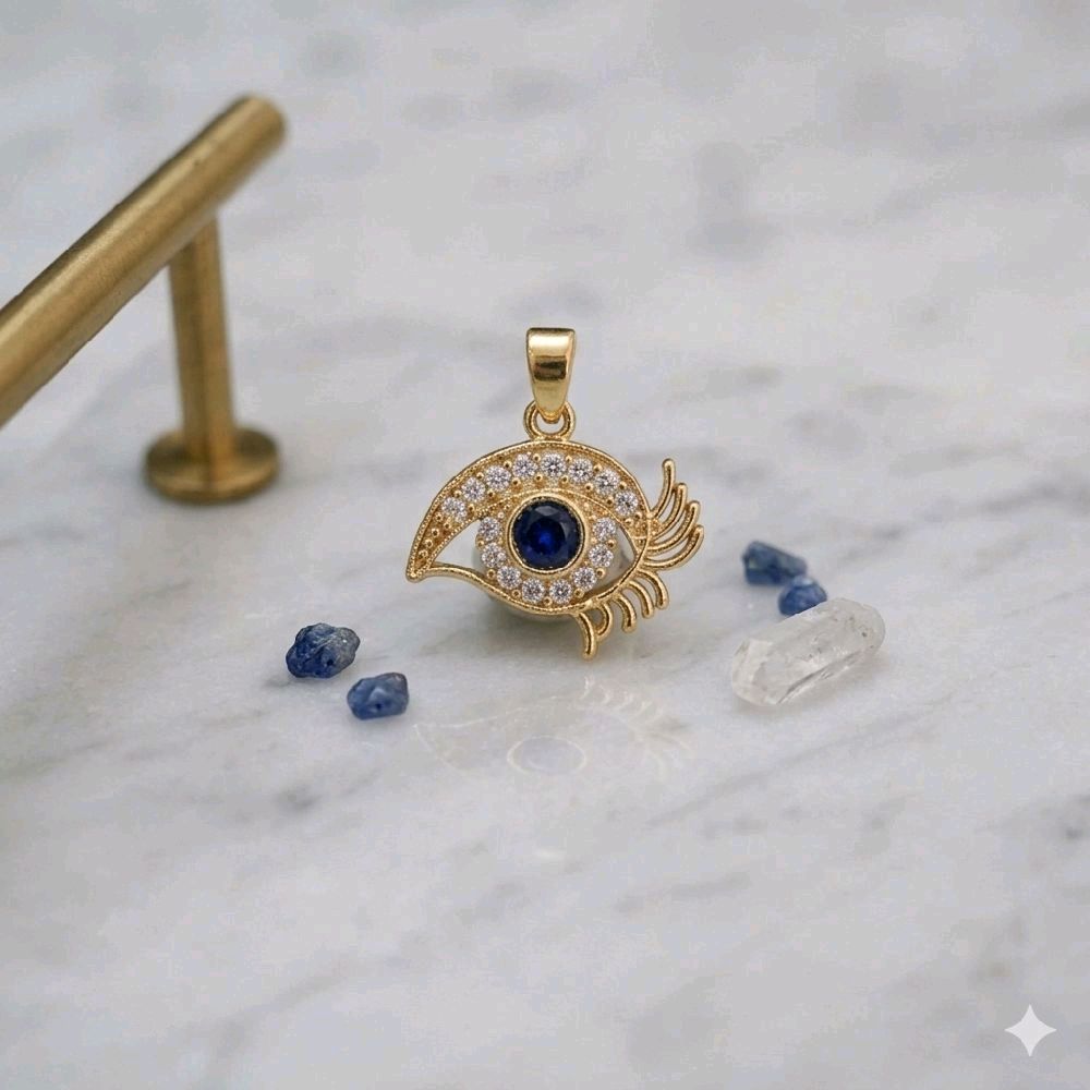 1 inch daily wear evil eye pendent. Not 916 gold. E56