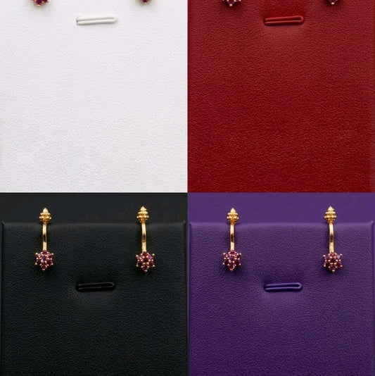 Press on koppu ( per pair) 2 pcs . No piercing needed. Not 916 gold. Code K098