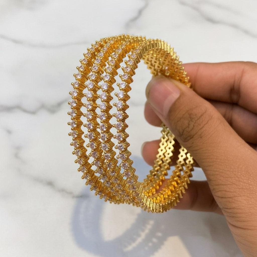 4 piece function wear mossanite white stones. NOT 916 GOLD. M093