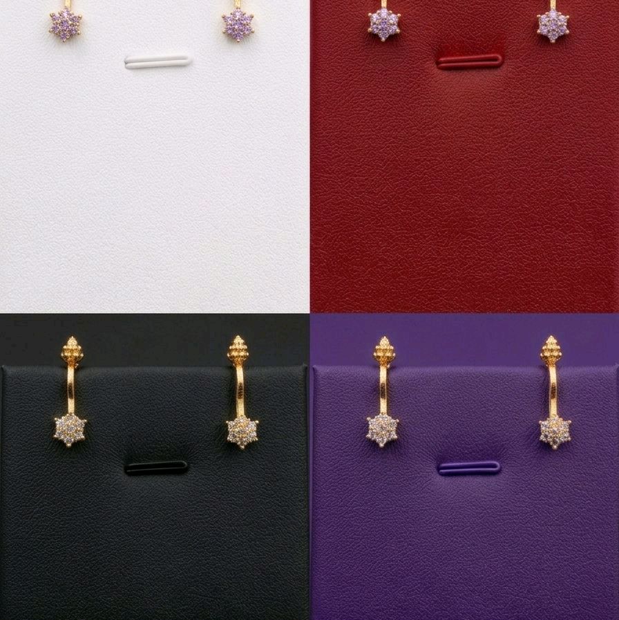 Press on koppu ( per pair) 2 pcs . No piercing needed. Not 916 gold. Code K098