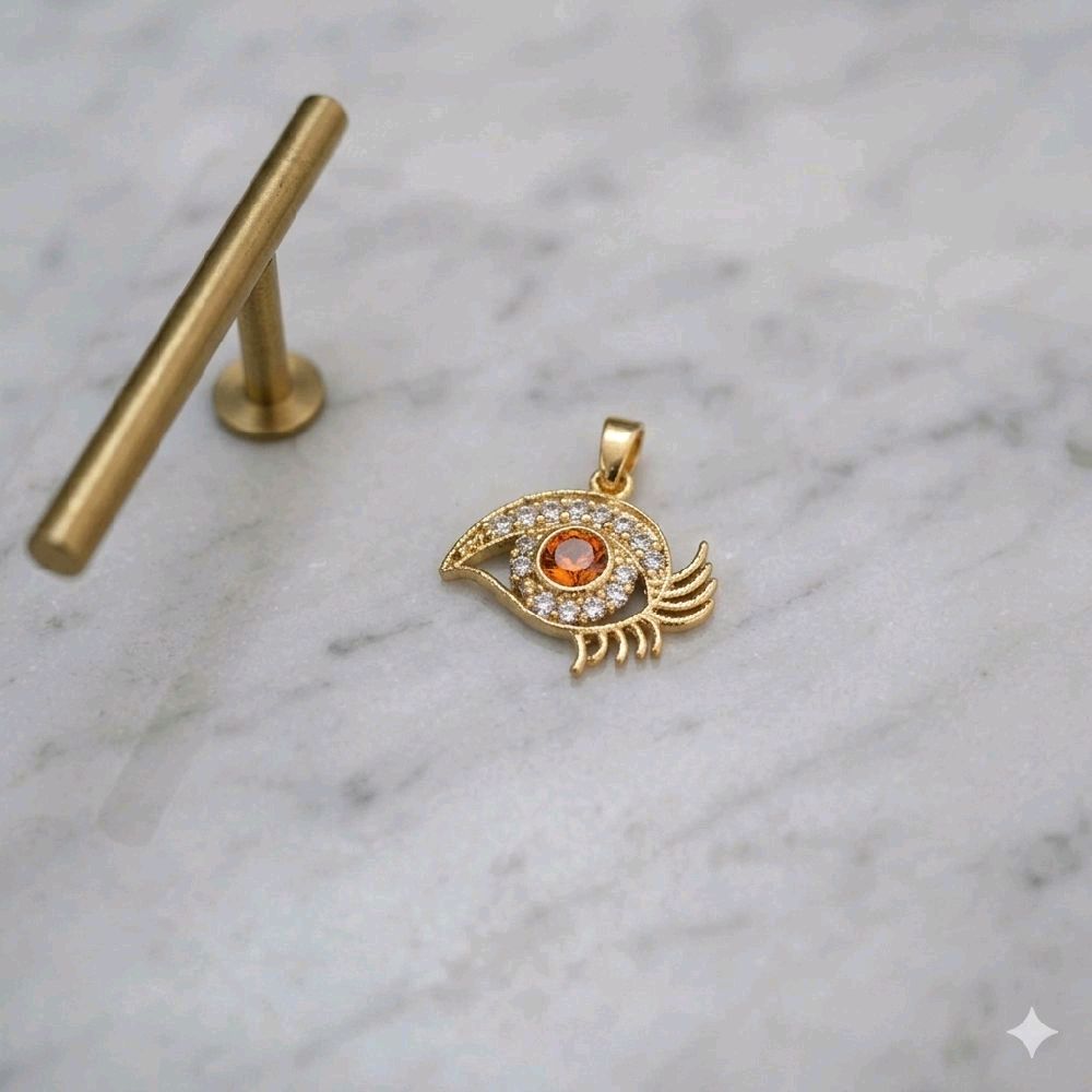 1 inch daily wear evil eye pendent. Not 916 gold. E56